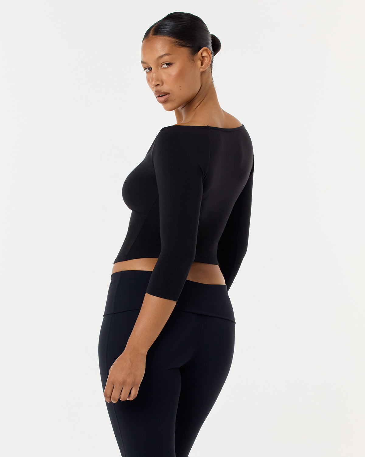 3/4 Sleeve Top | Black