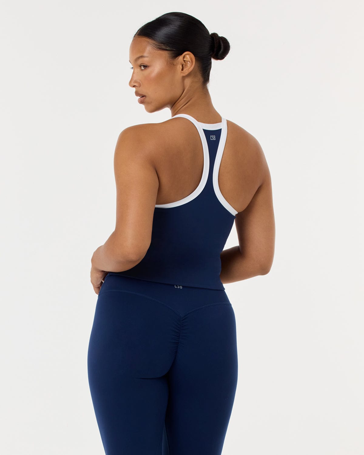 Serenity Soft Camille Tank | Navy Two Tone