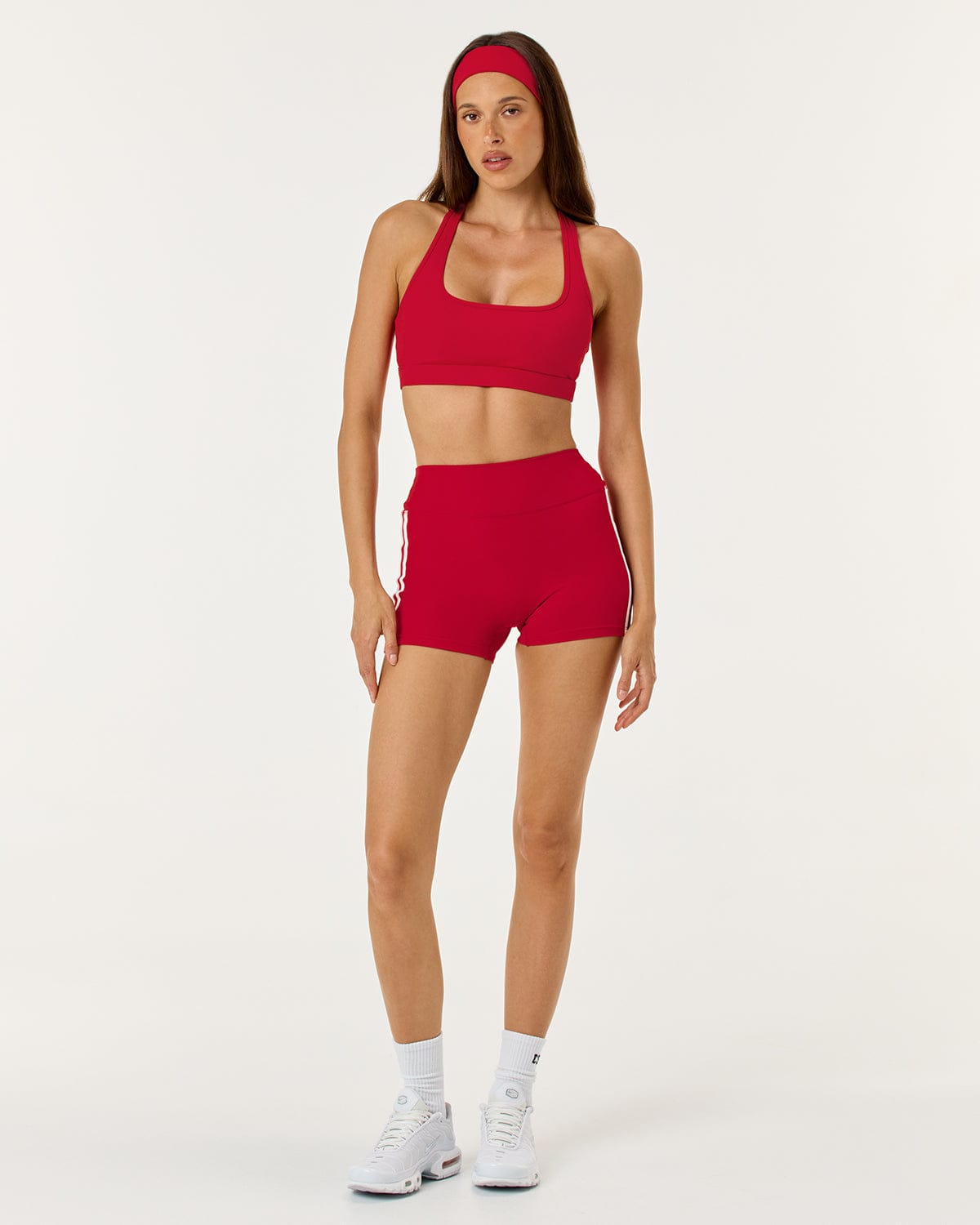 Form Invisible Scrunch Stripe Shorts 3" | Chilli