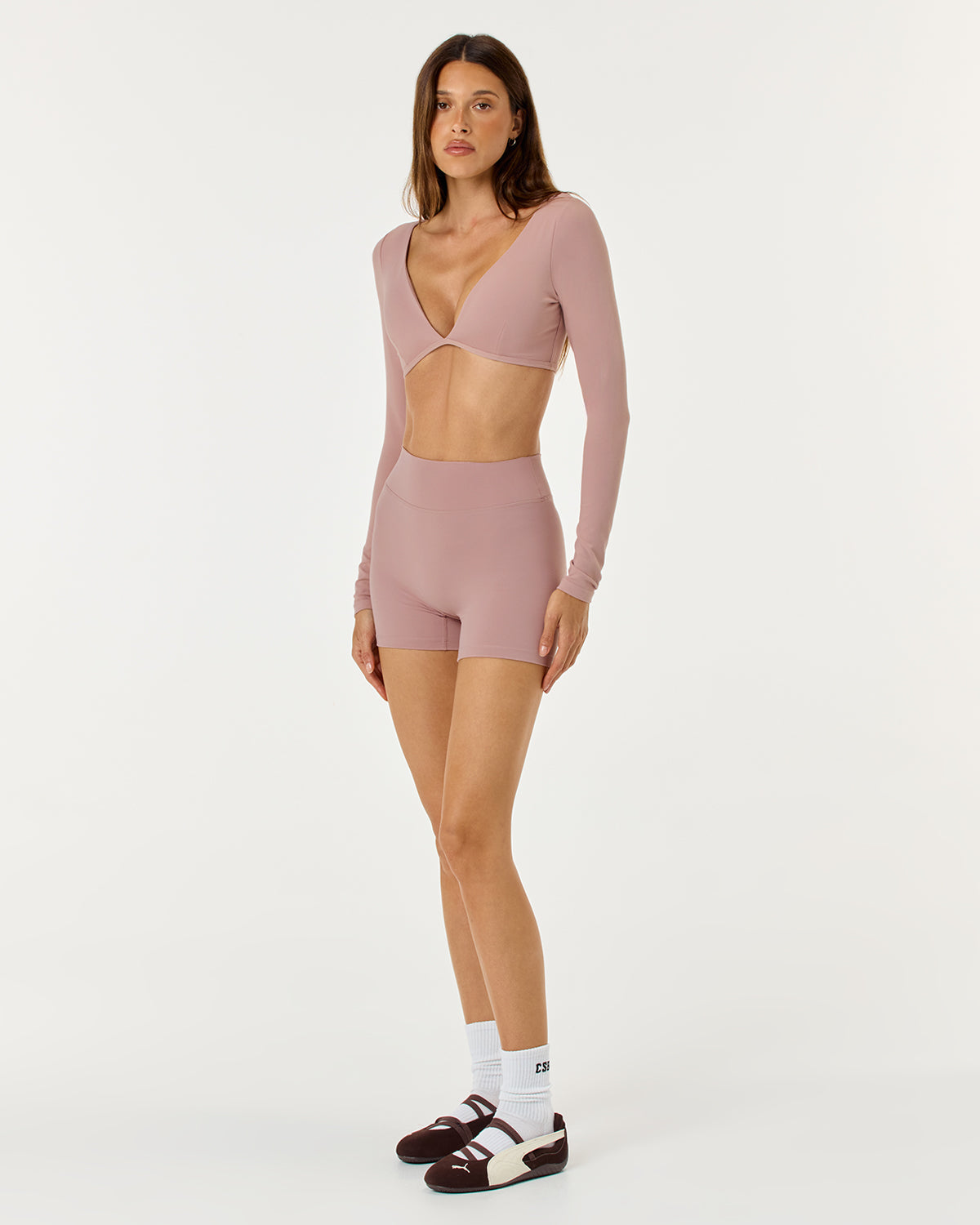 Form Invisible Scrunch Shorts 4" | Rose