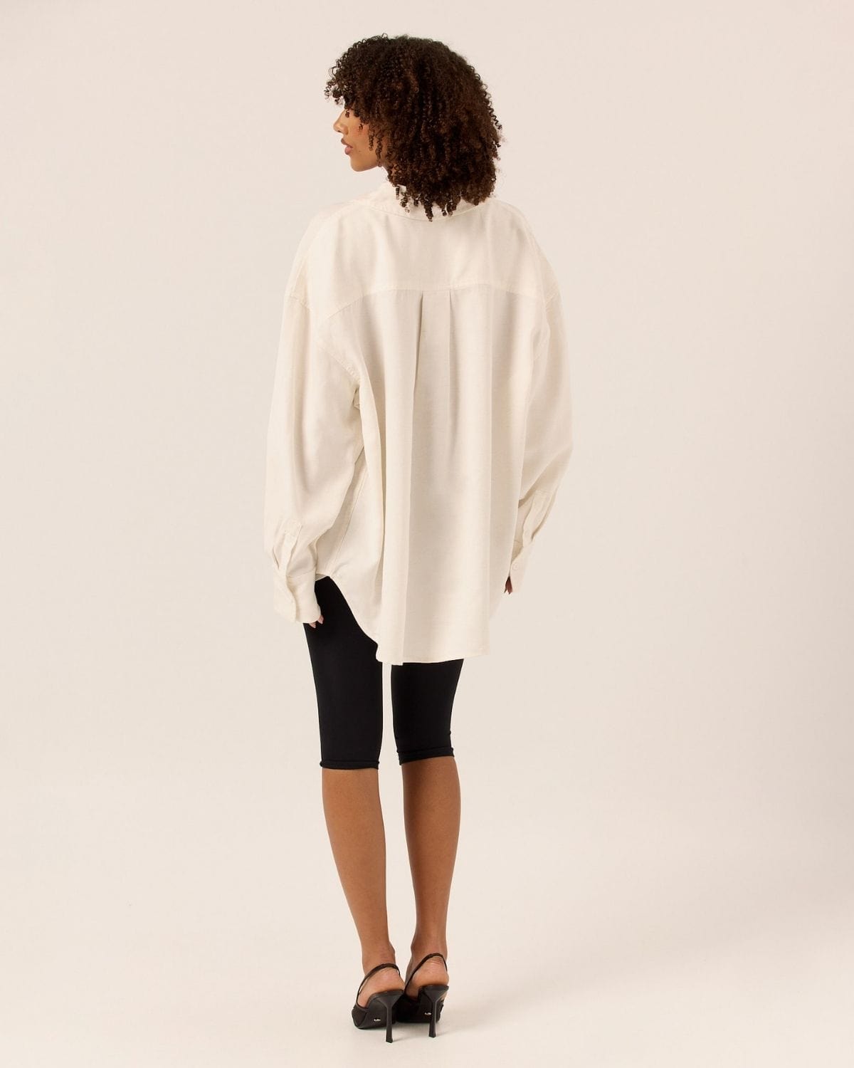 Oversized Button Up Shirt | White