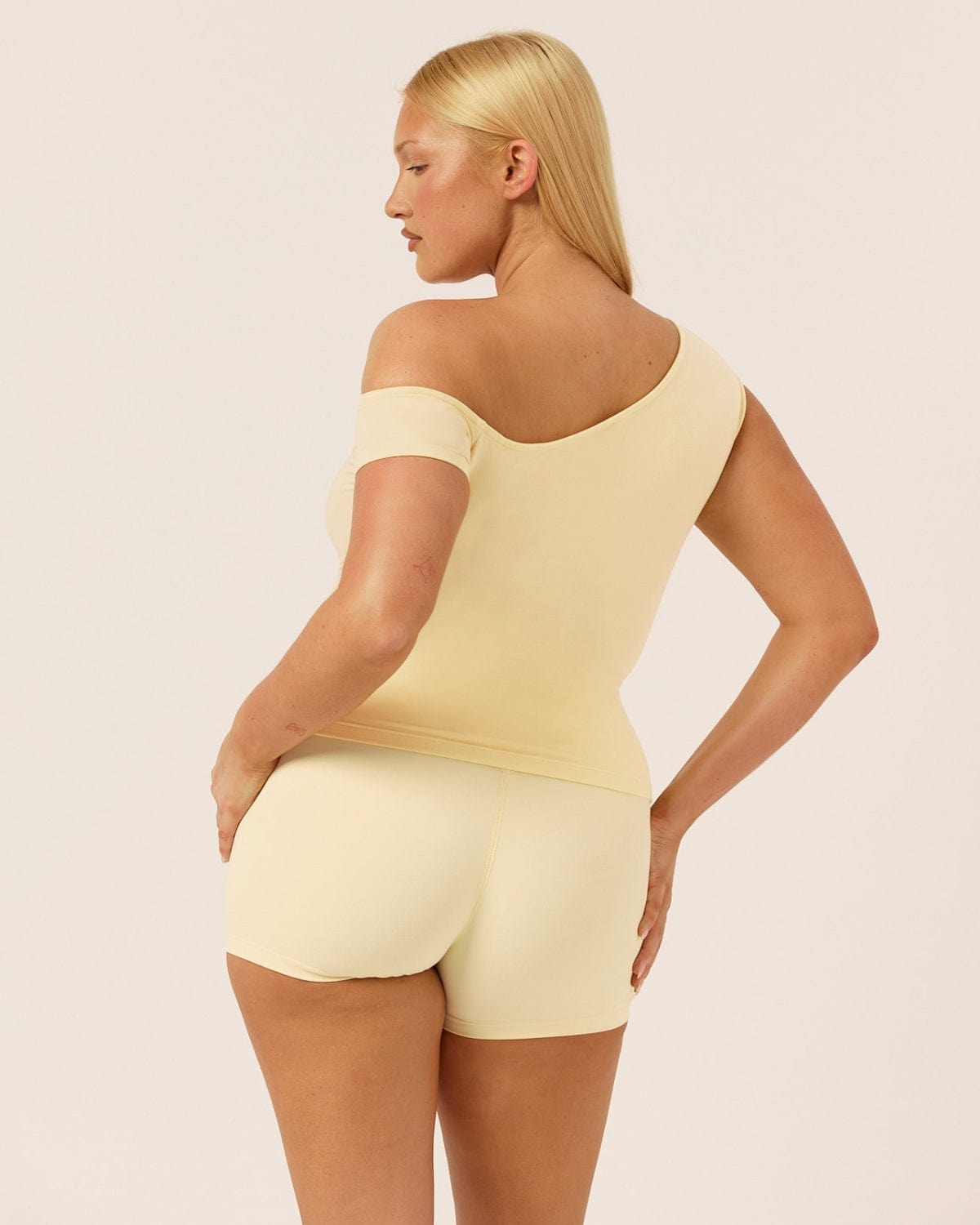 One Shoulder Capped Sleeve Top | Butter