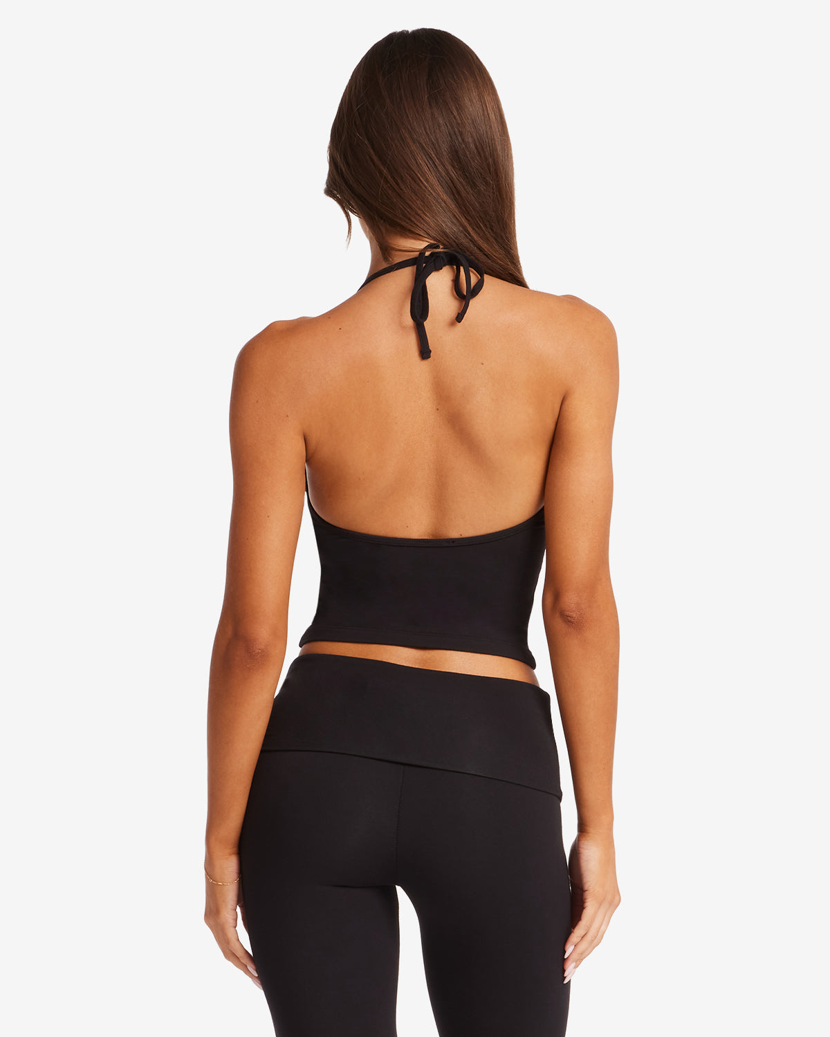 Halter Tie Tank | Black