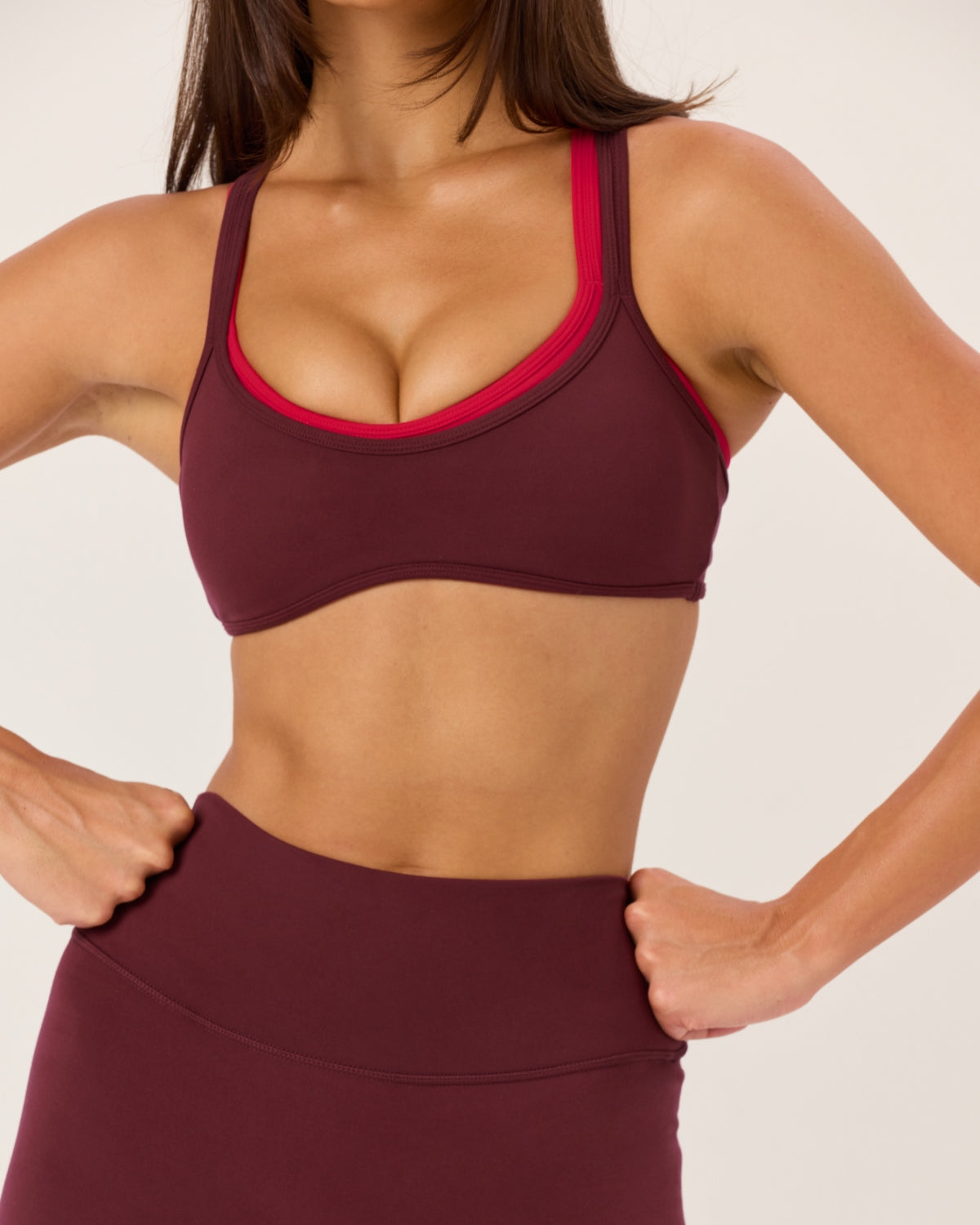 Serenity Millie Crop | Burgundy