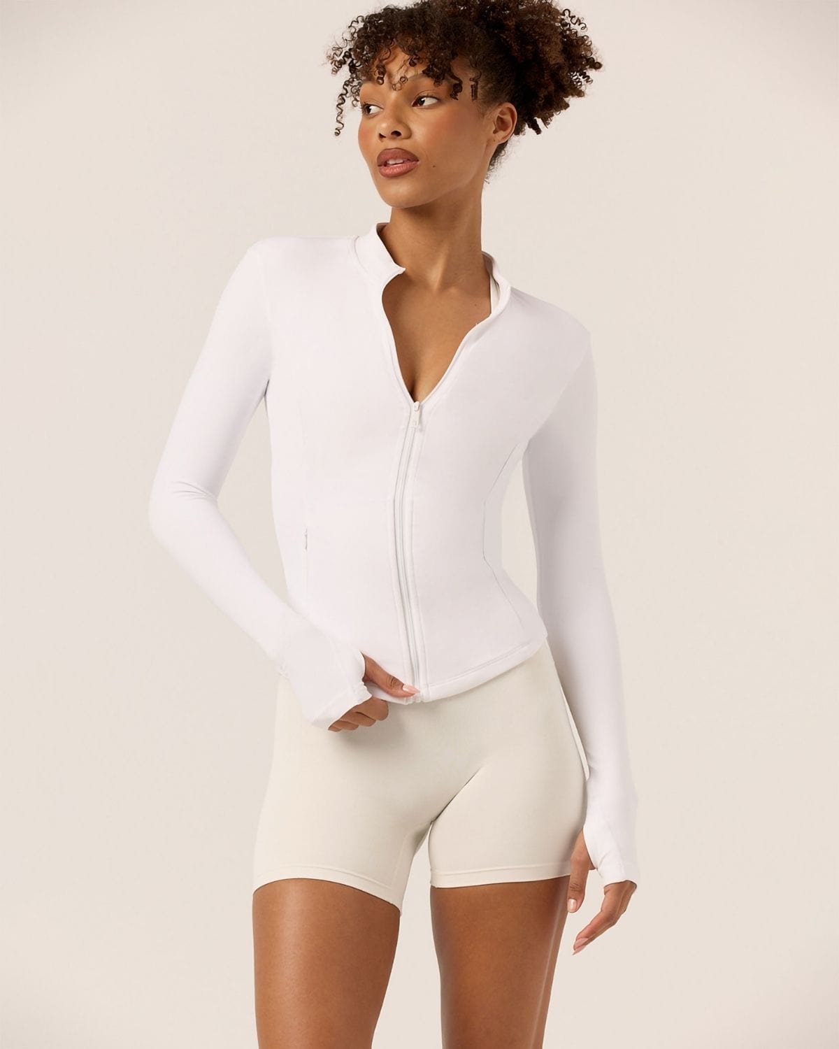 Freedom Longline Contour Jacket | White
