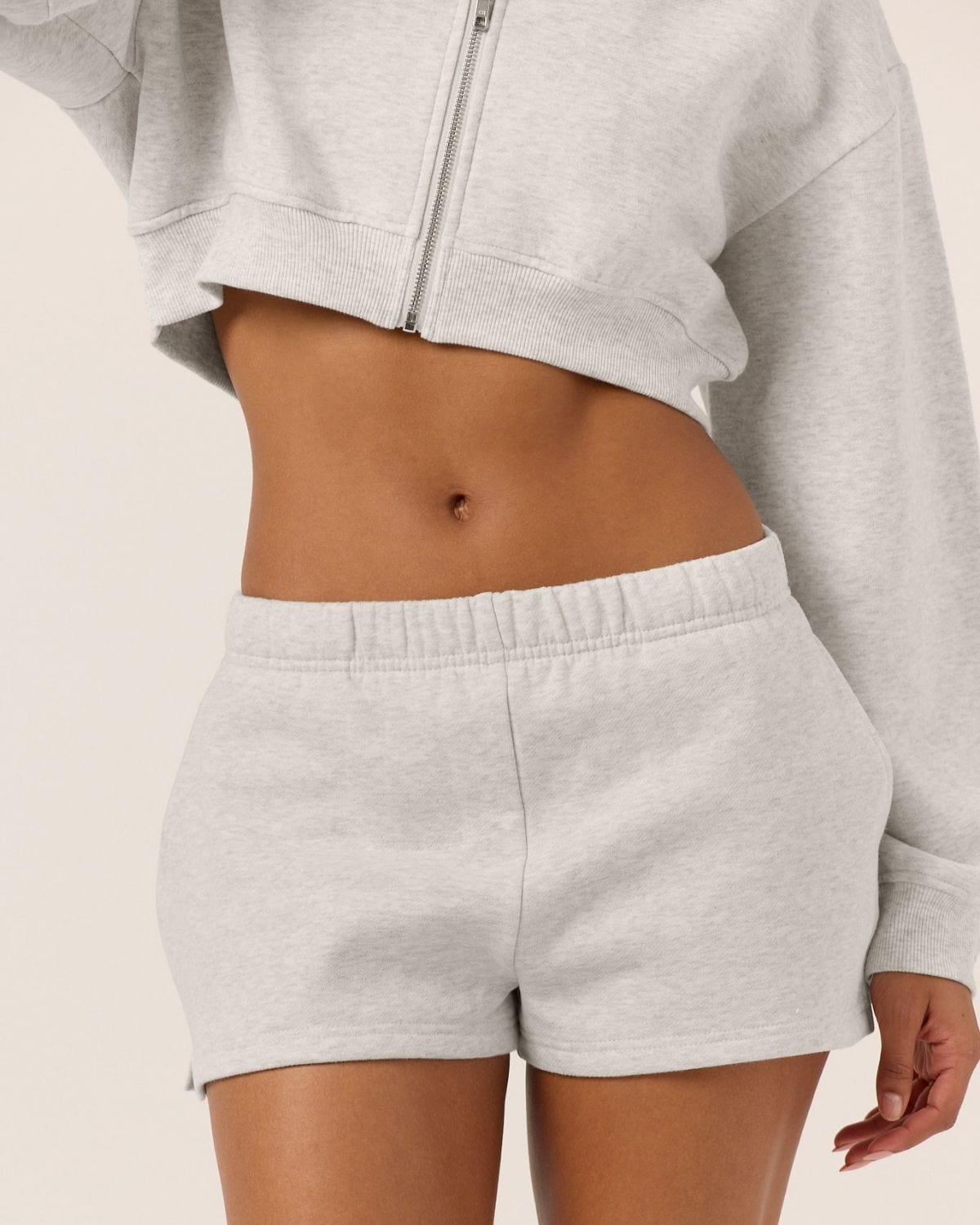 Fleece Sweat Shorts | Snow Marle