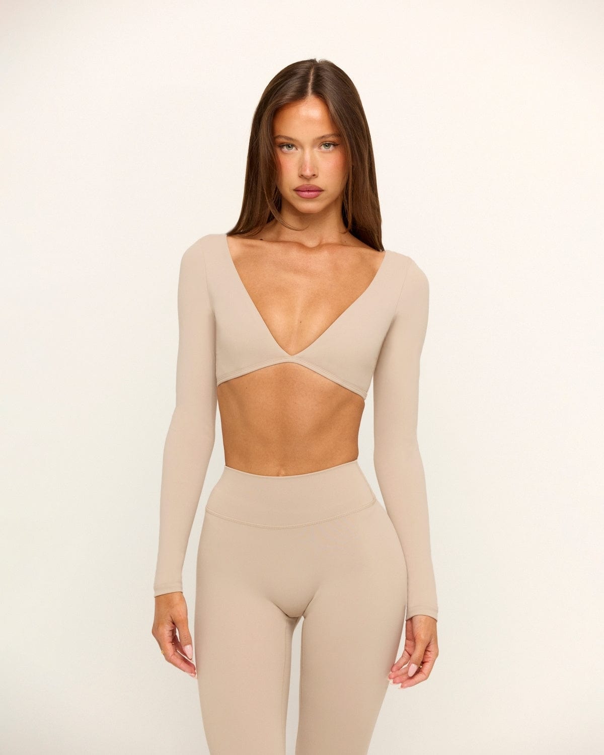 Form Contour Long Sleeve Crop | Fawn