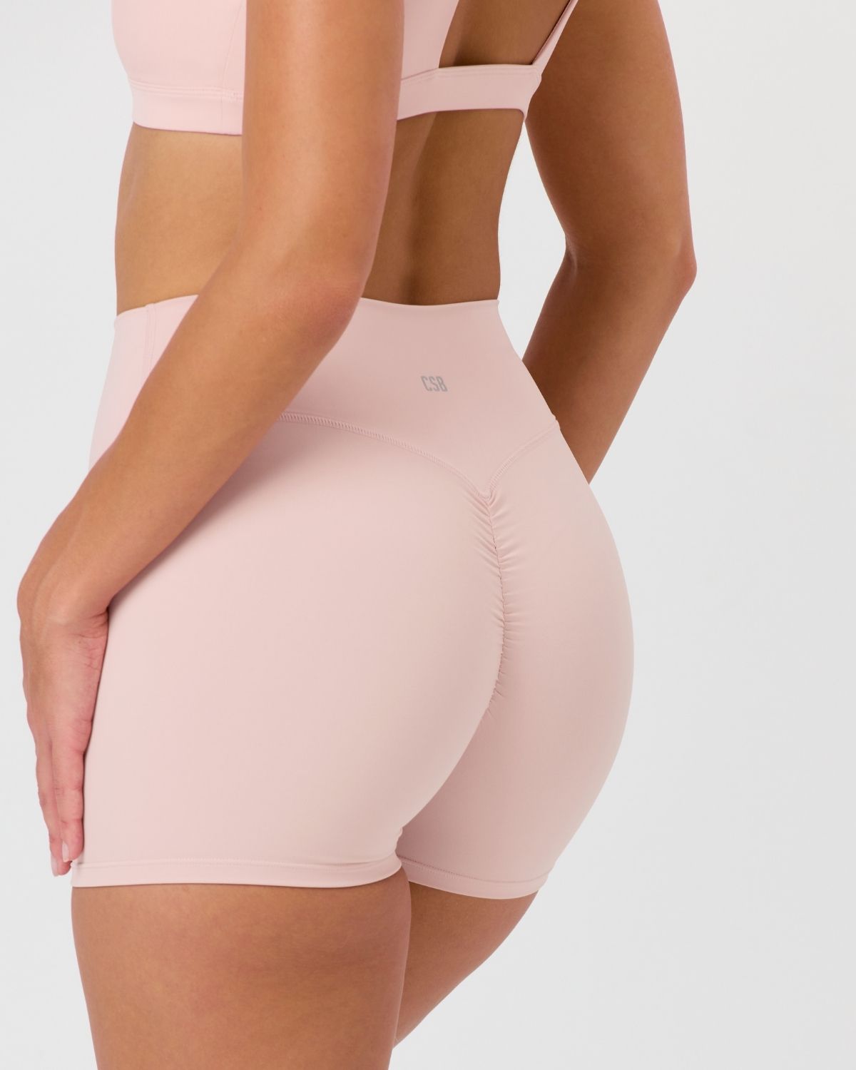 Freedom Scrunch Shorts 4" | Blush