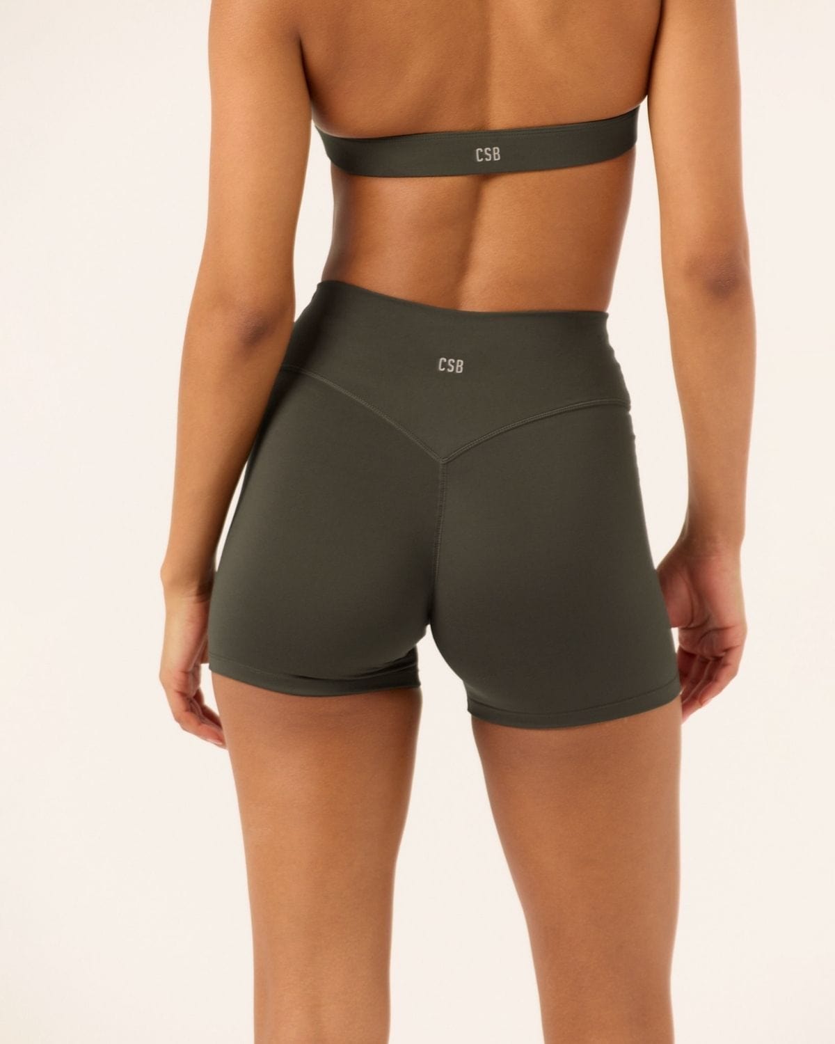 Serenity Invisible Scrunch Shorts 4" | Deep Olive