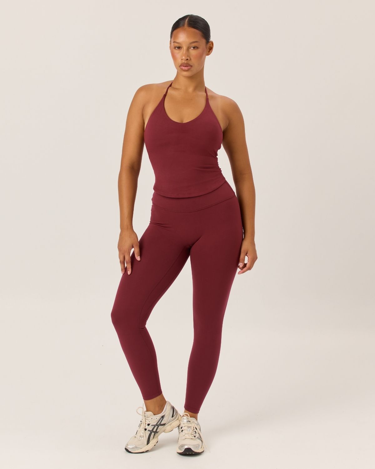 Serenity Invisible Scrunch Leggings | Burgundy