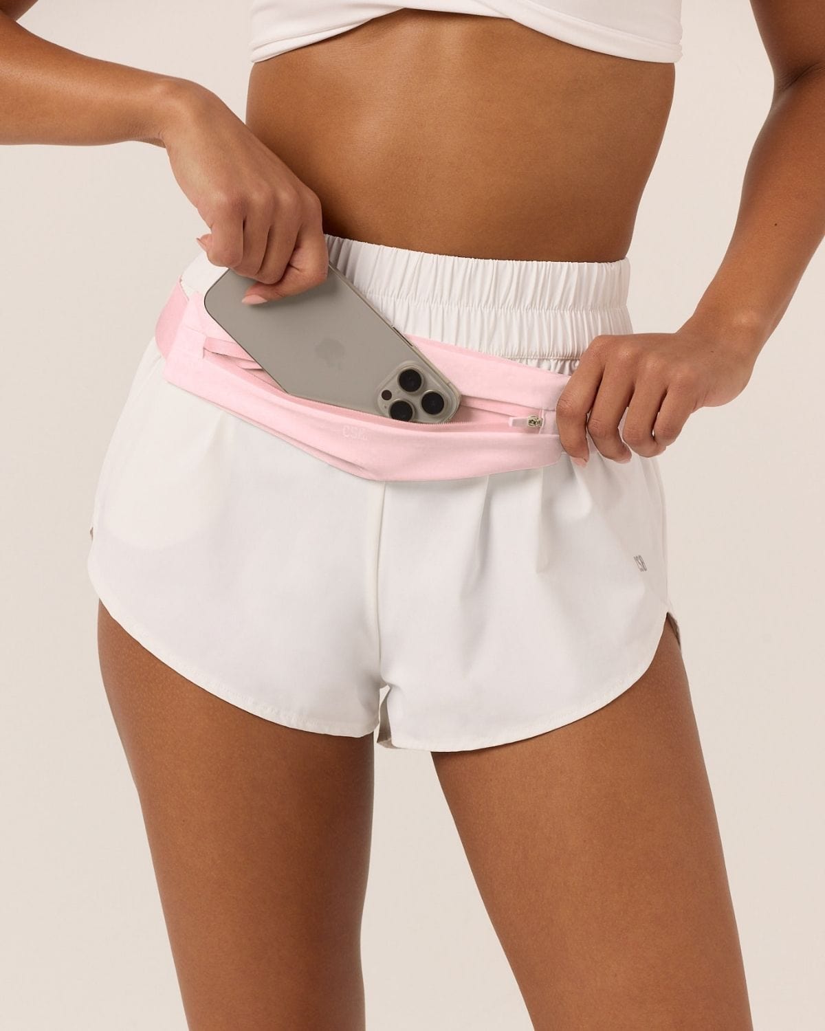 Slim Run Belt Bag | Light Pink