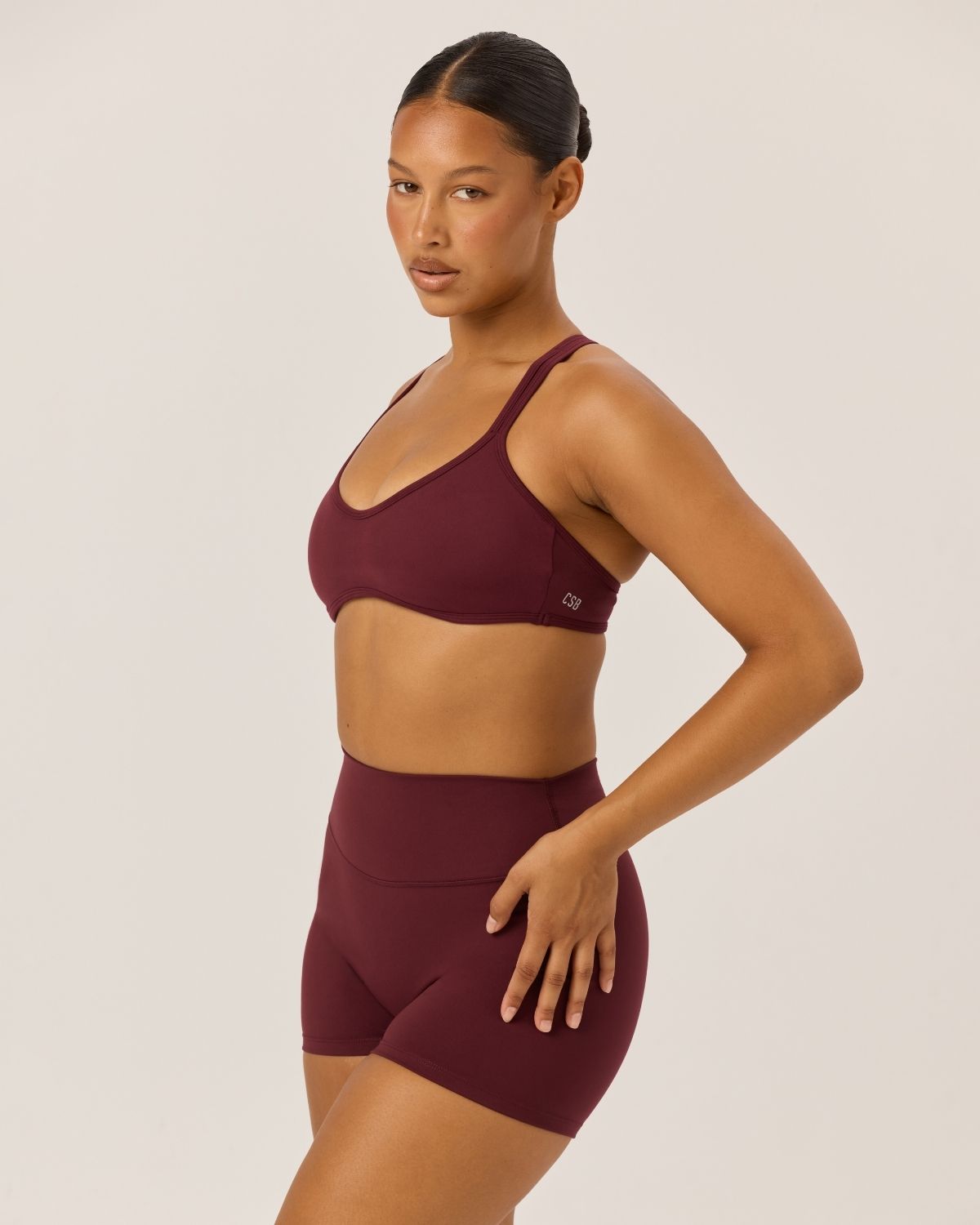 Serenity Millie Crop | Burgundy