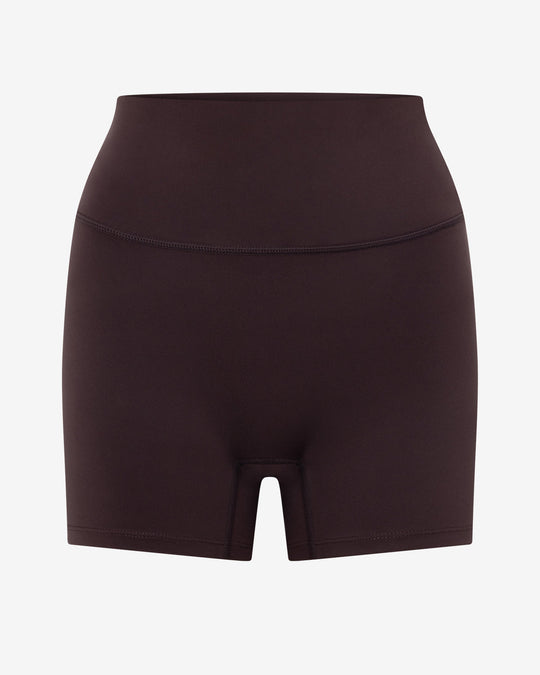 Serenity Scrunch Shorts 4" | Espresso