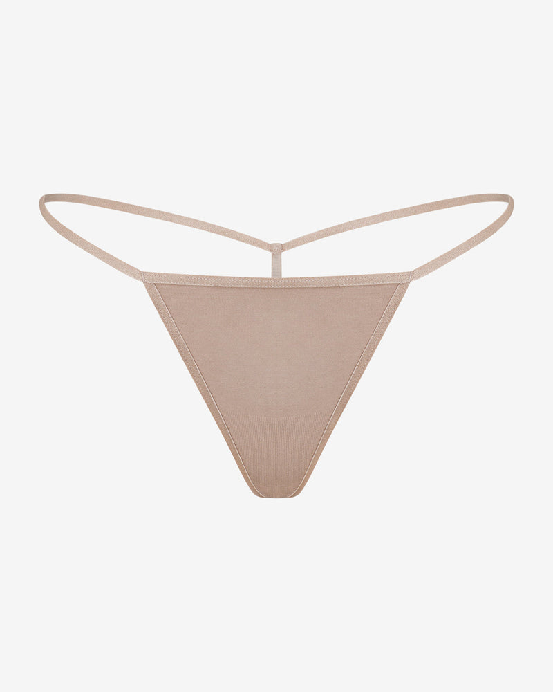 Seamless Bamboo T-String | Sand