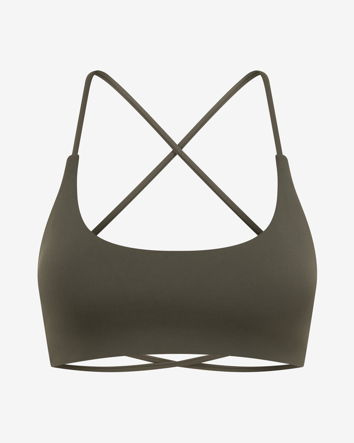 Fade Lexi Support Crop | Deep Olive