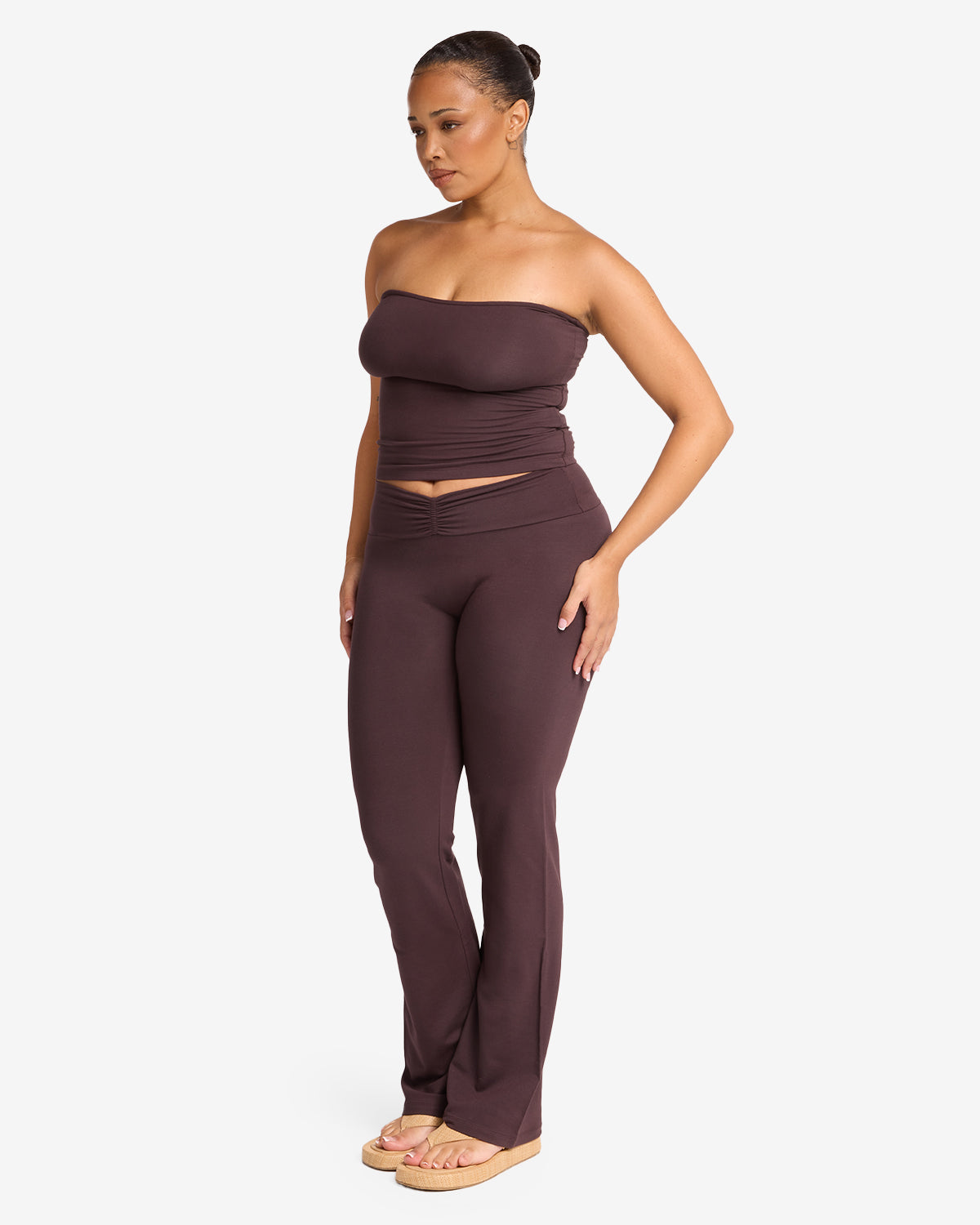 Ruched Yoga Pant | Espresso