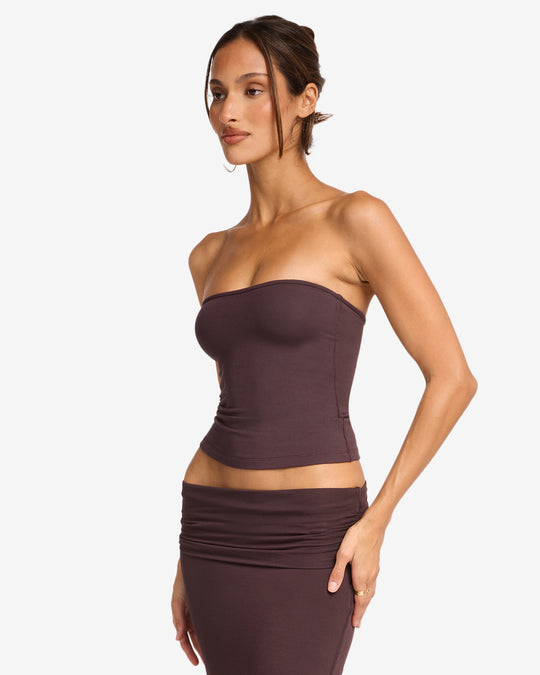 Longline Bandeau | Espresso