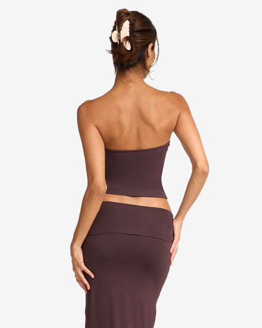 Longline Bandeau | Espresso
