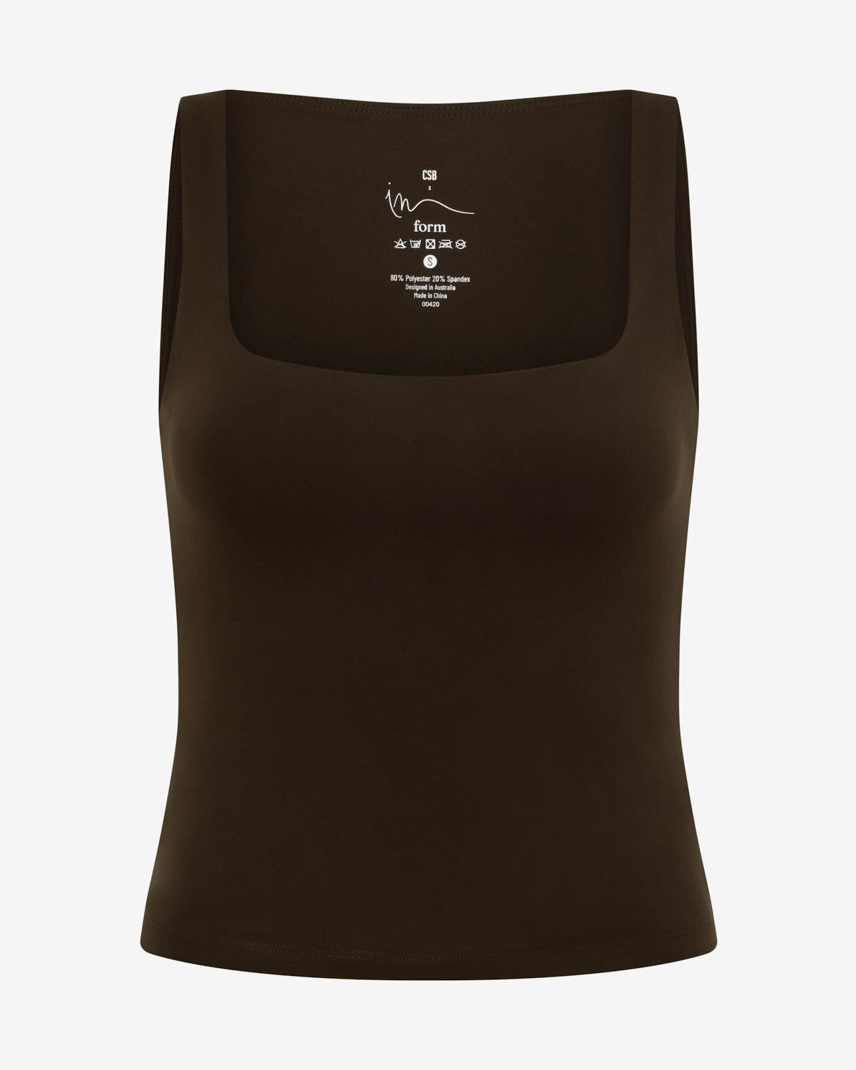 Form Scoop Tank | Dark Chocolate