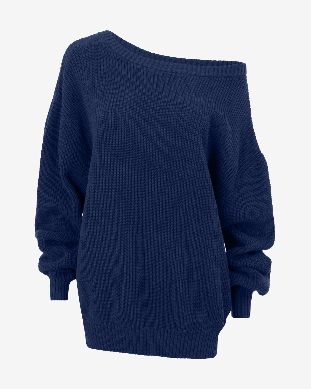 即日発送　新品タグ付　Pot French Sleeve Knit navy Off Shoulder Knit Sweater | Navy