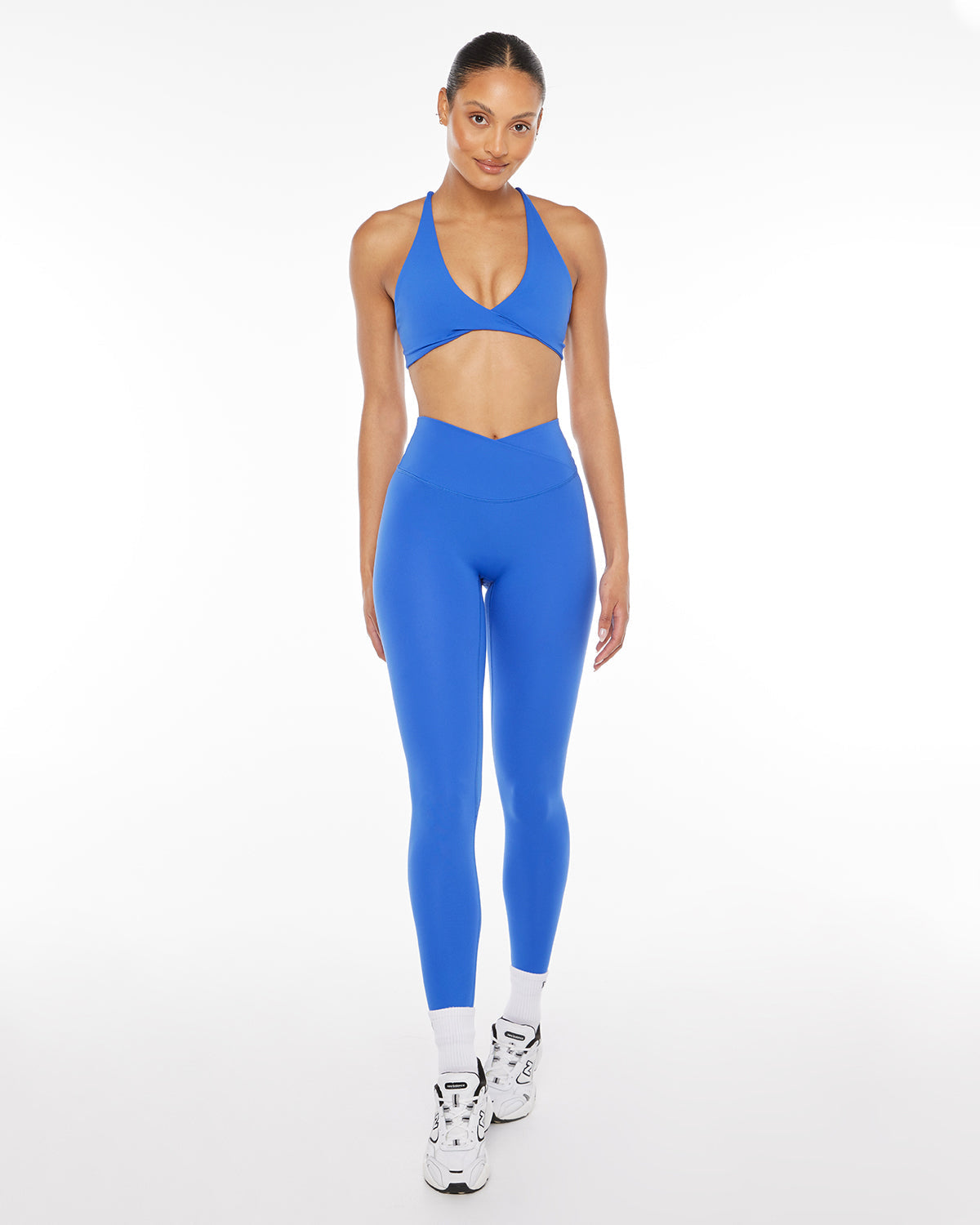 Serenity Scrunch Crossover Leggings | Royal