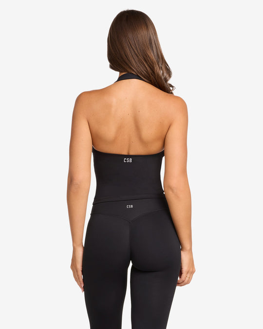 Serenity Halle Halter Tank | Black