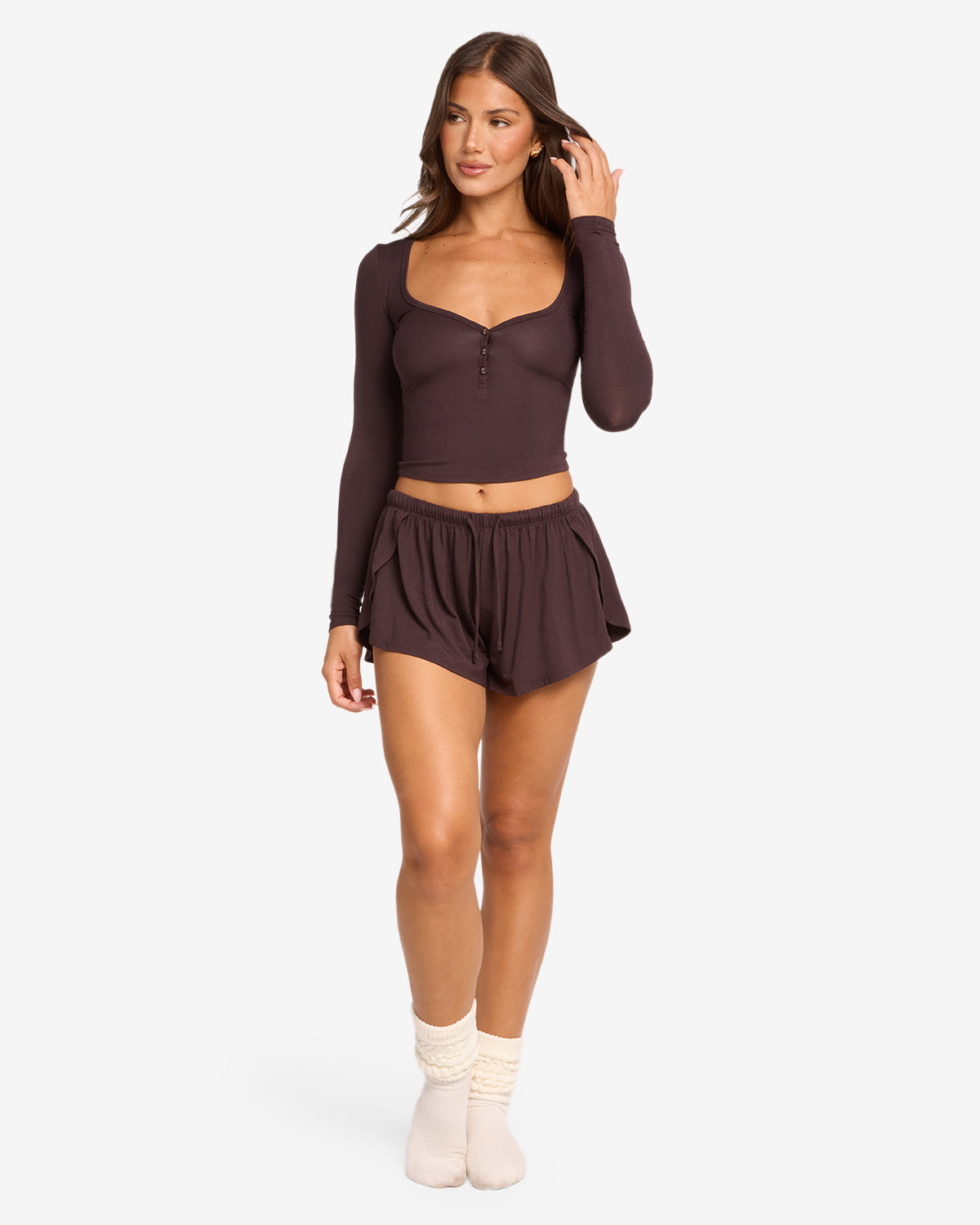 Sleep Shorts | Espresso