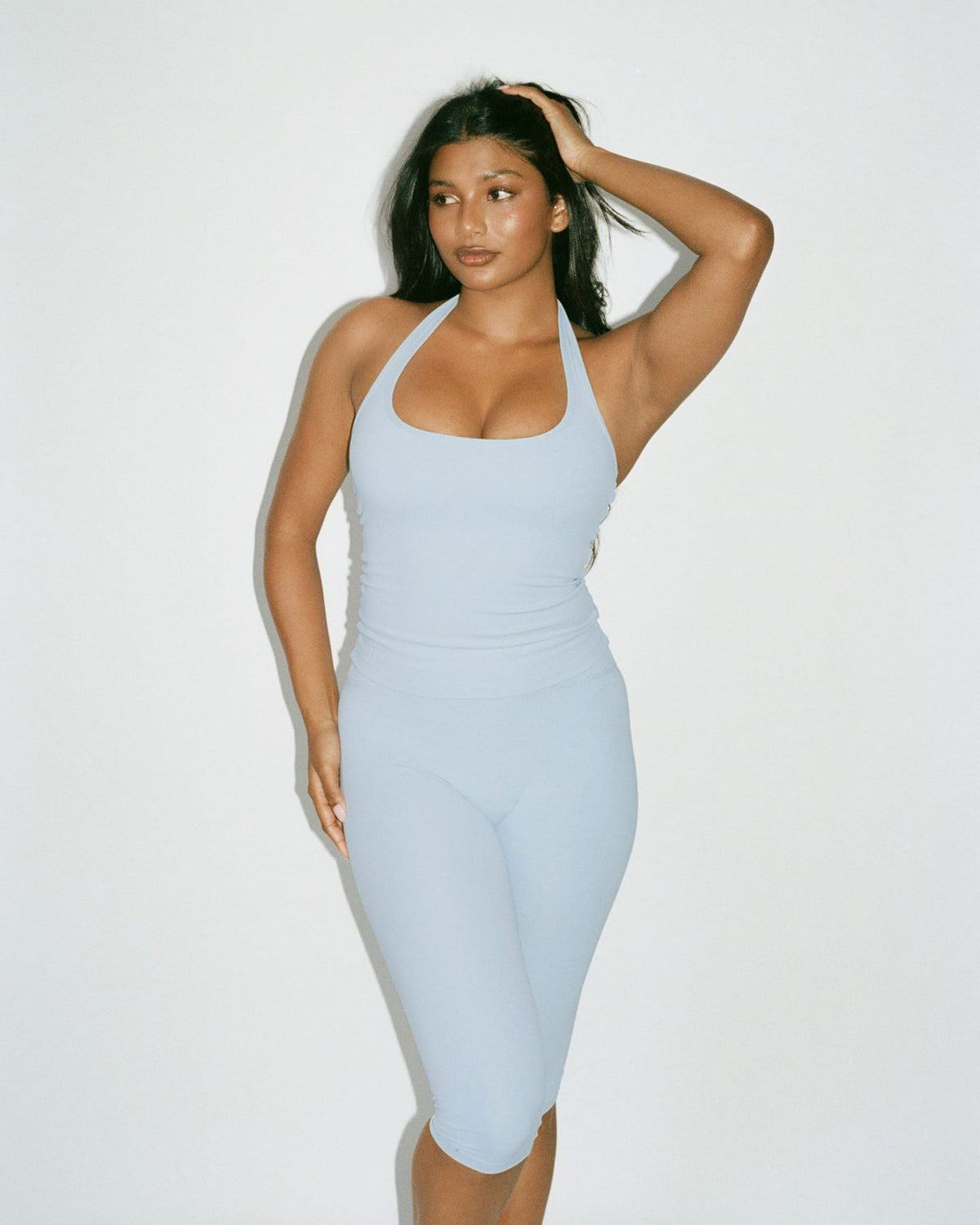 Form Square Neck Halter Tank | Baby Blue