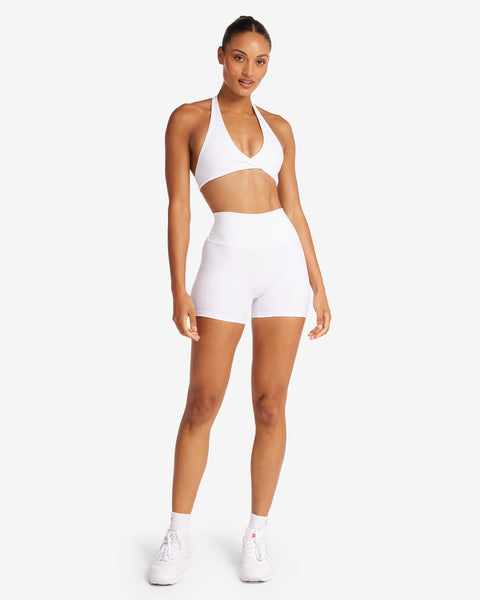 Serenity Scrunch Shorts 4 | White
