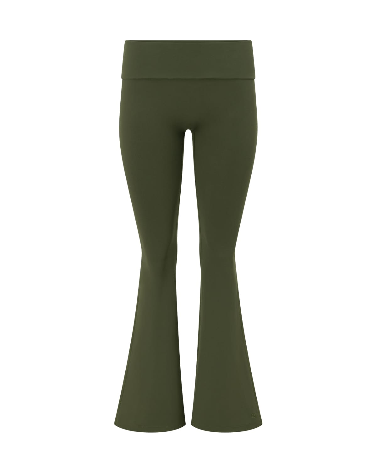 Form Foldover Invisible Scrunch Flare Leggings | Deep Green
