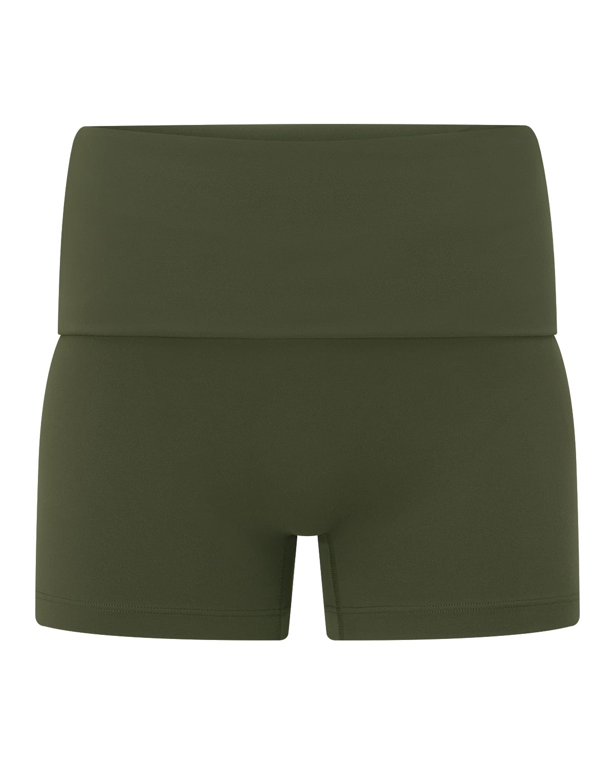 Form Invisible Scrunch Fold Over Shorts 3" | Deep Green