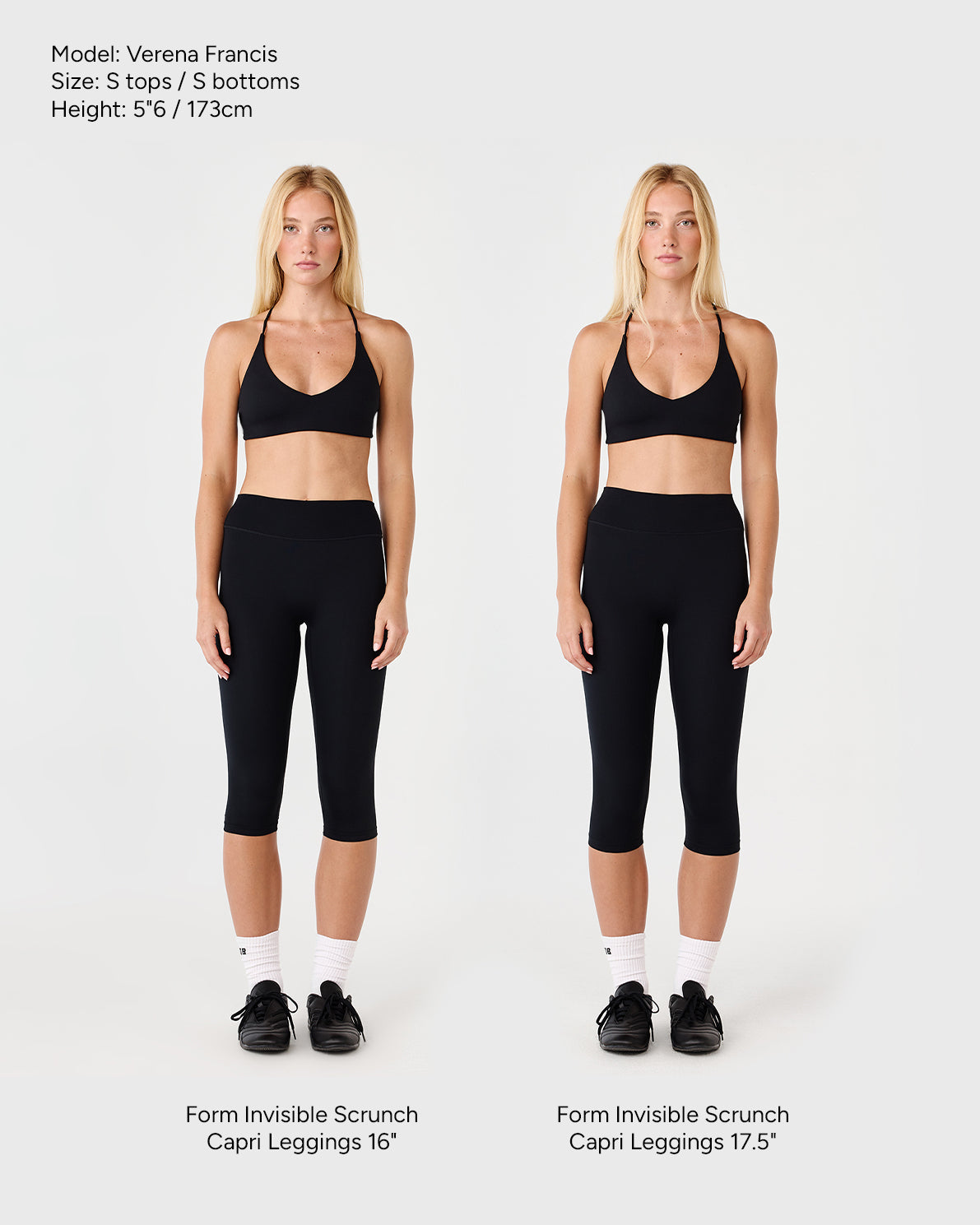 Form Invisible Scrunch Capri Leggings | Black
