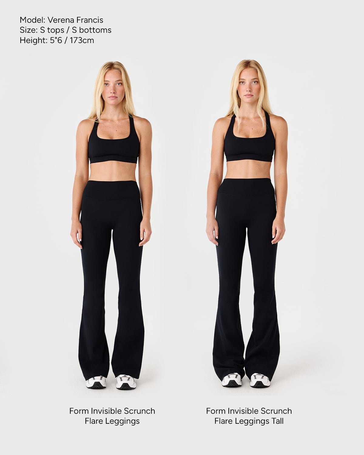 Form Invisible Scrunch Flare Leggings Tall | Black