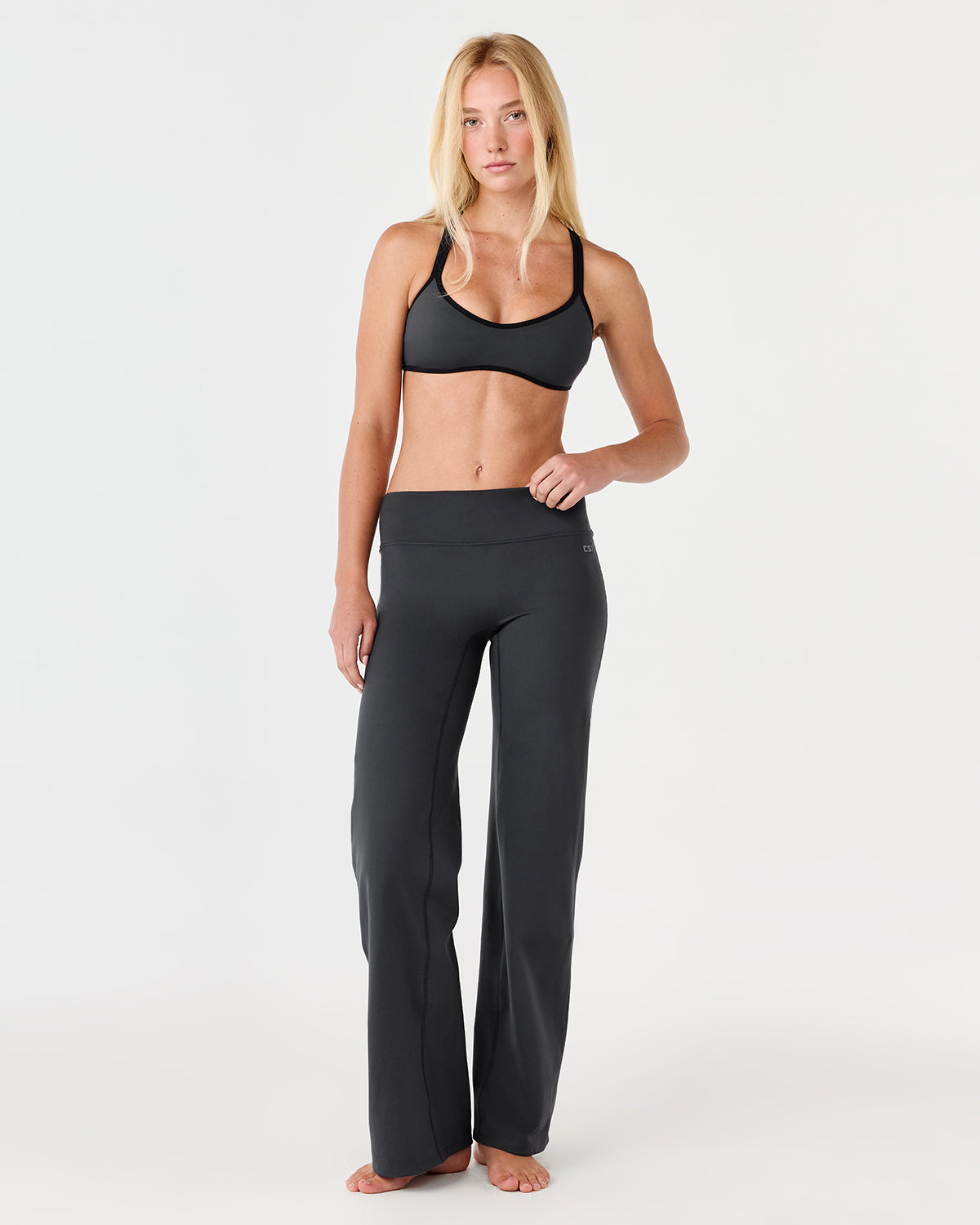 Serenity Soft Mid Rise Straight Leg Pants | Shadow
