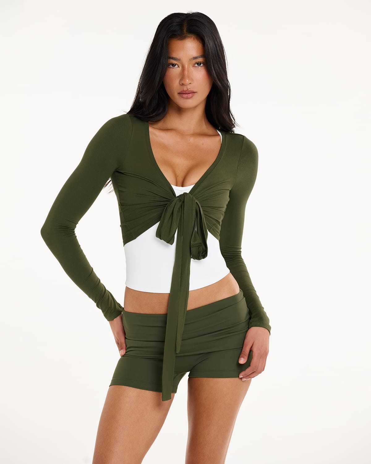 Ballet Wrap Top | Deep Green