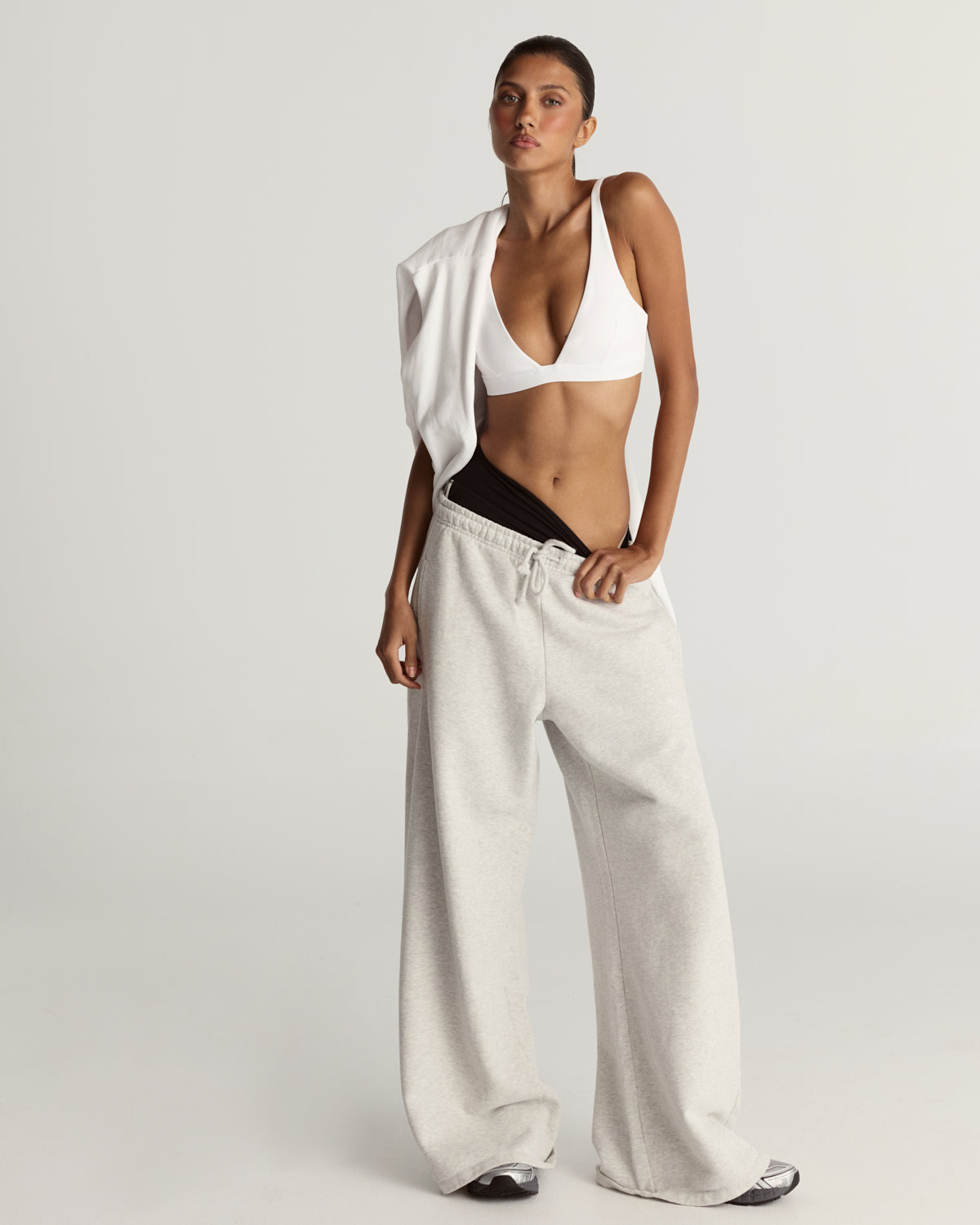 Wide Leg Sweatpants | Snow Marle
