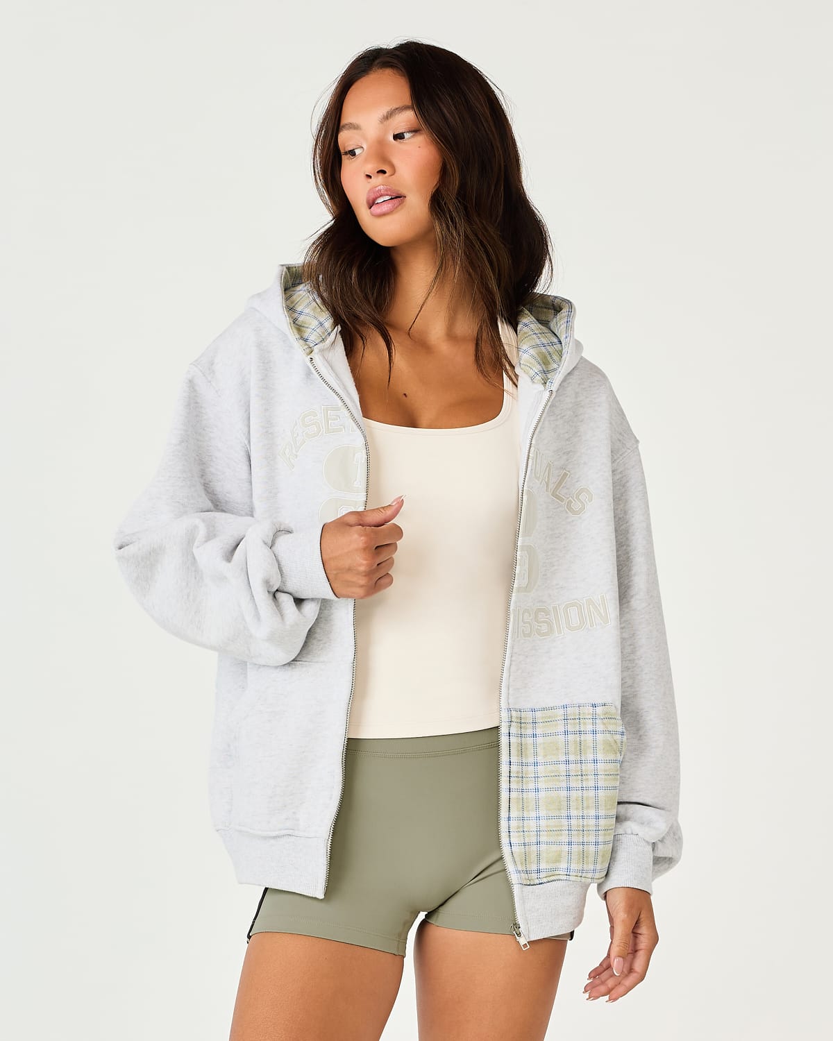 Intermission Zip Hoodie | Grey Marle