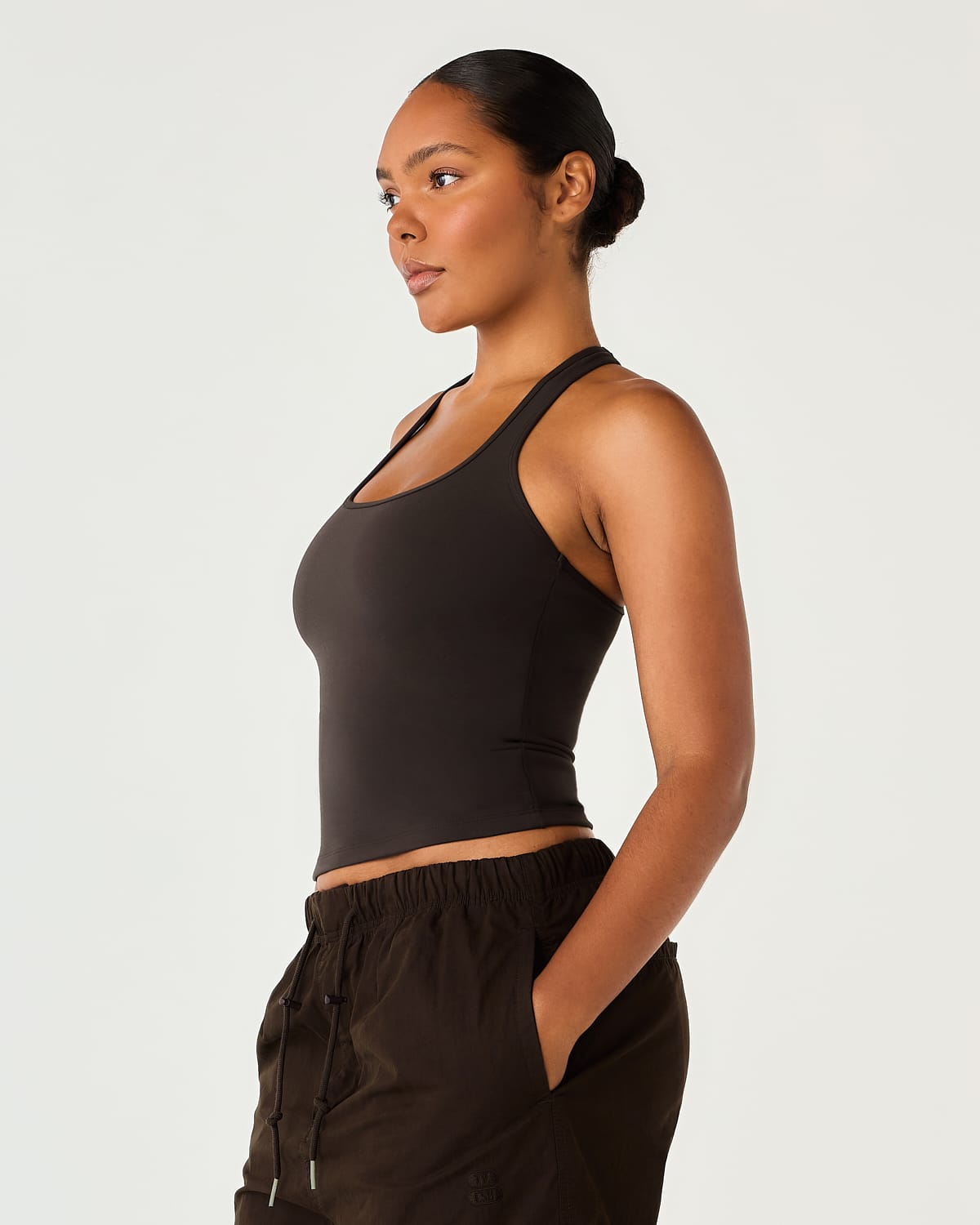 Form Racerback Tank | Grounded Brown