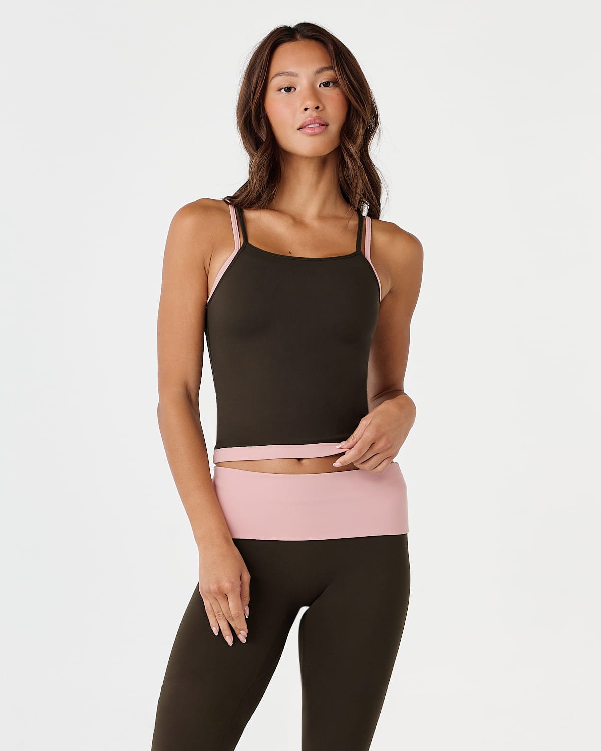 Form Reversible Layered Tank | Dark Chocolate Two Tone