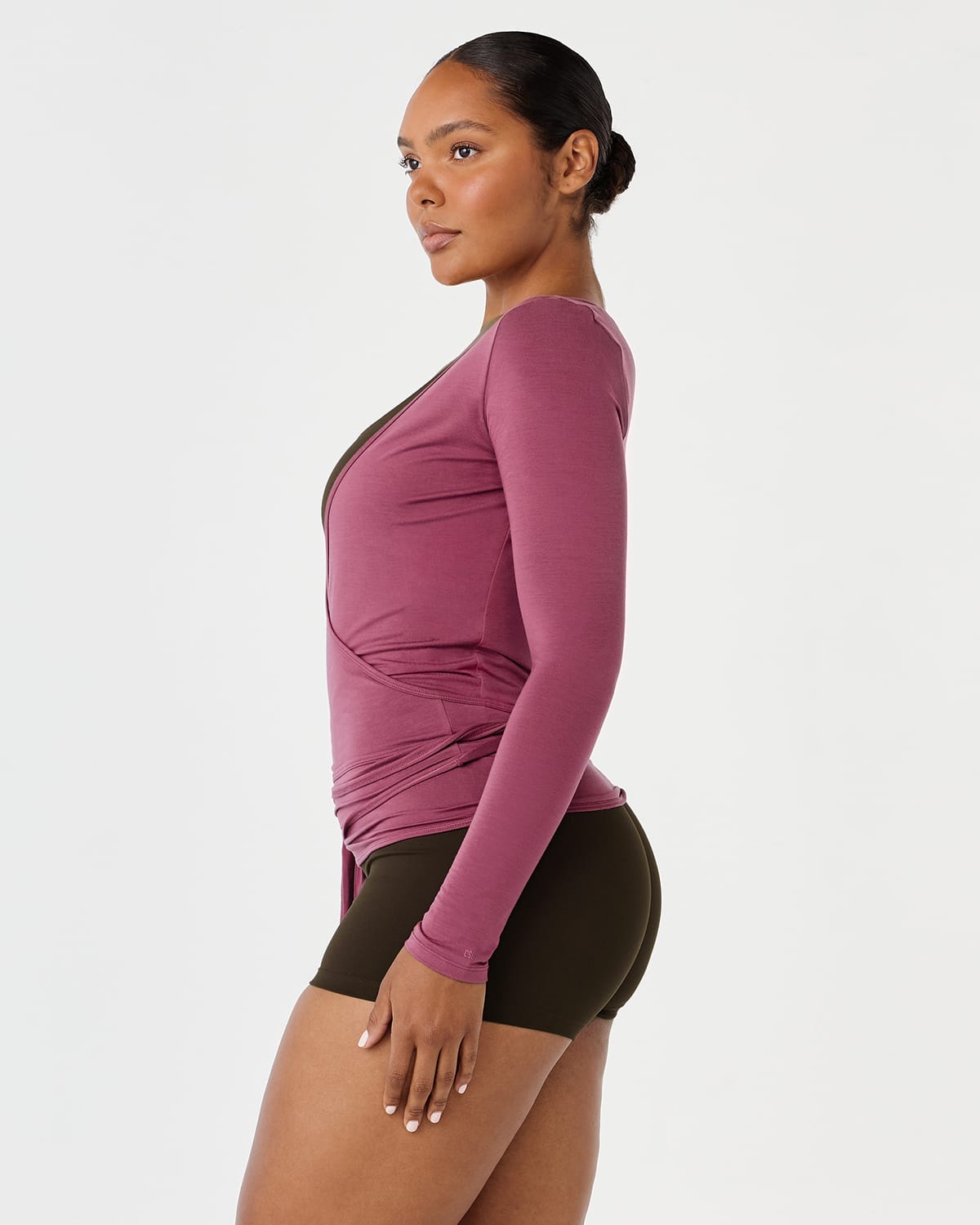 Sheer Jersey Longline Ballet Wrap | Sugar Plum