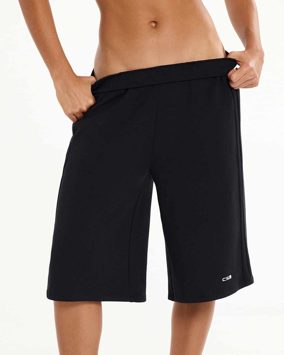 Sporty Track Shorts | Black