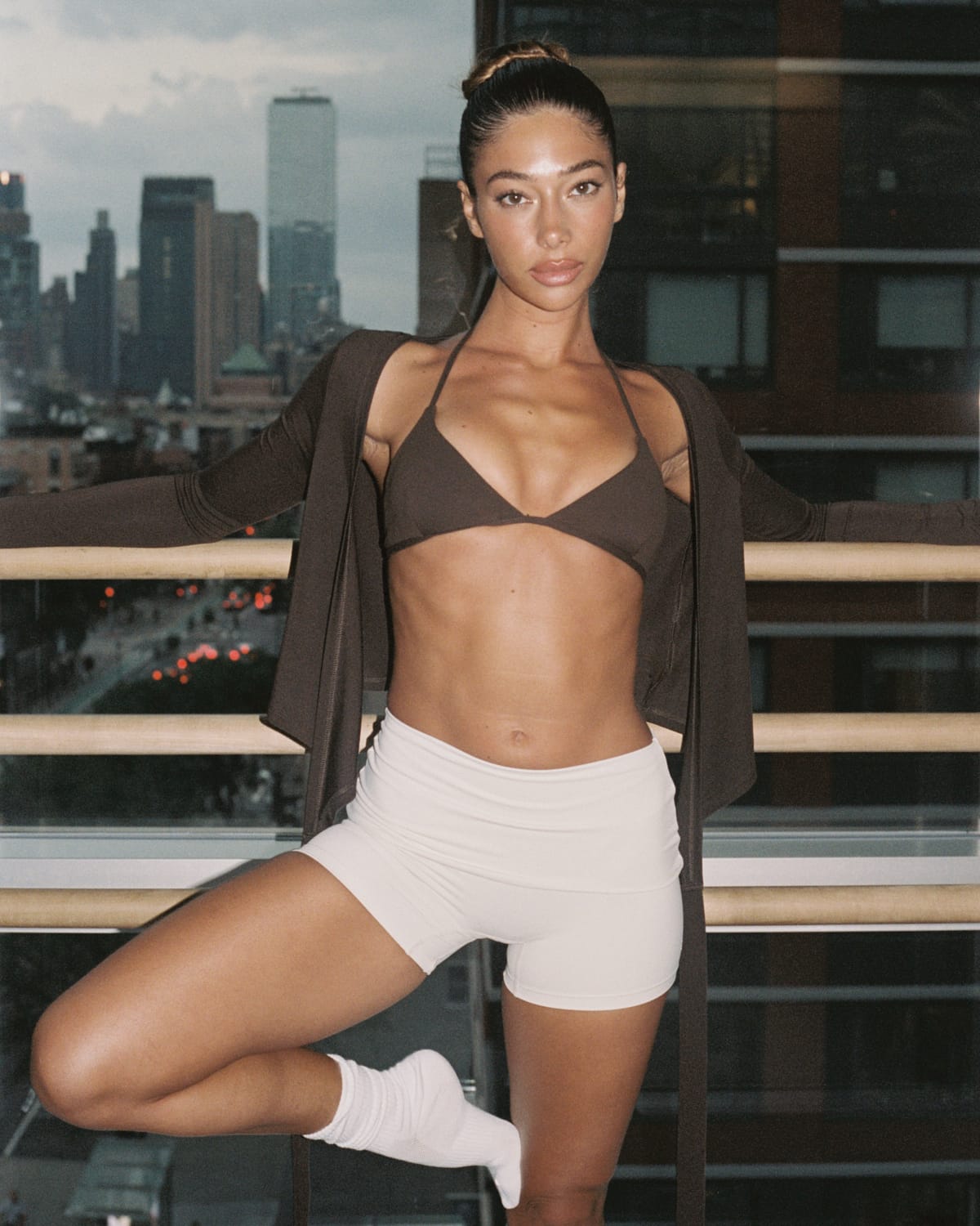 Ballet Wrap Top | Dark Chocolate