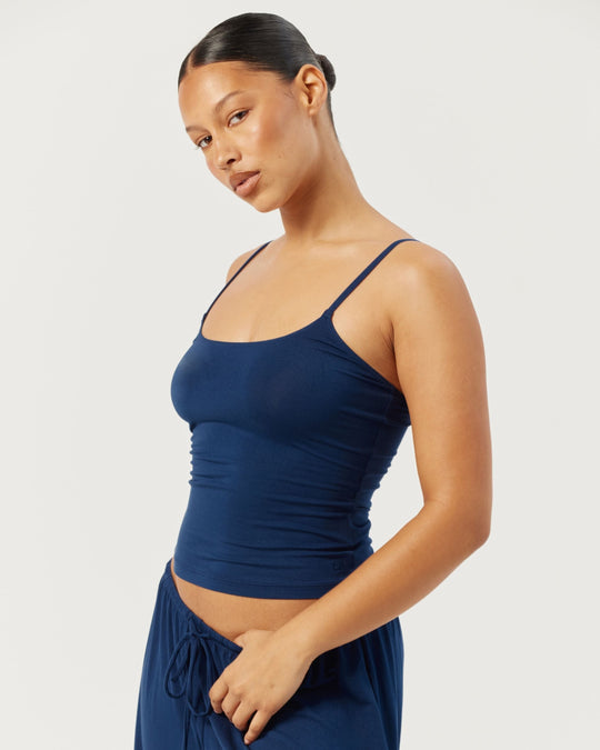 Sleep Cami Tank | Navy