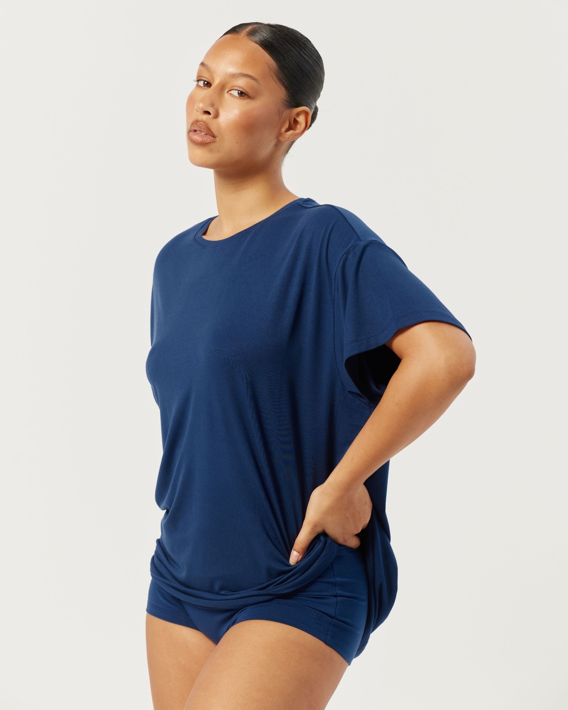 Oversized Sleep Tee | Navy