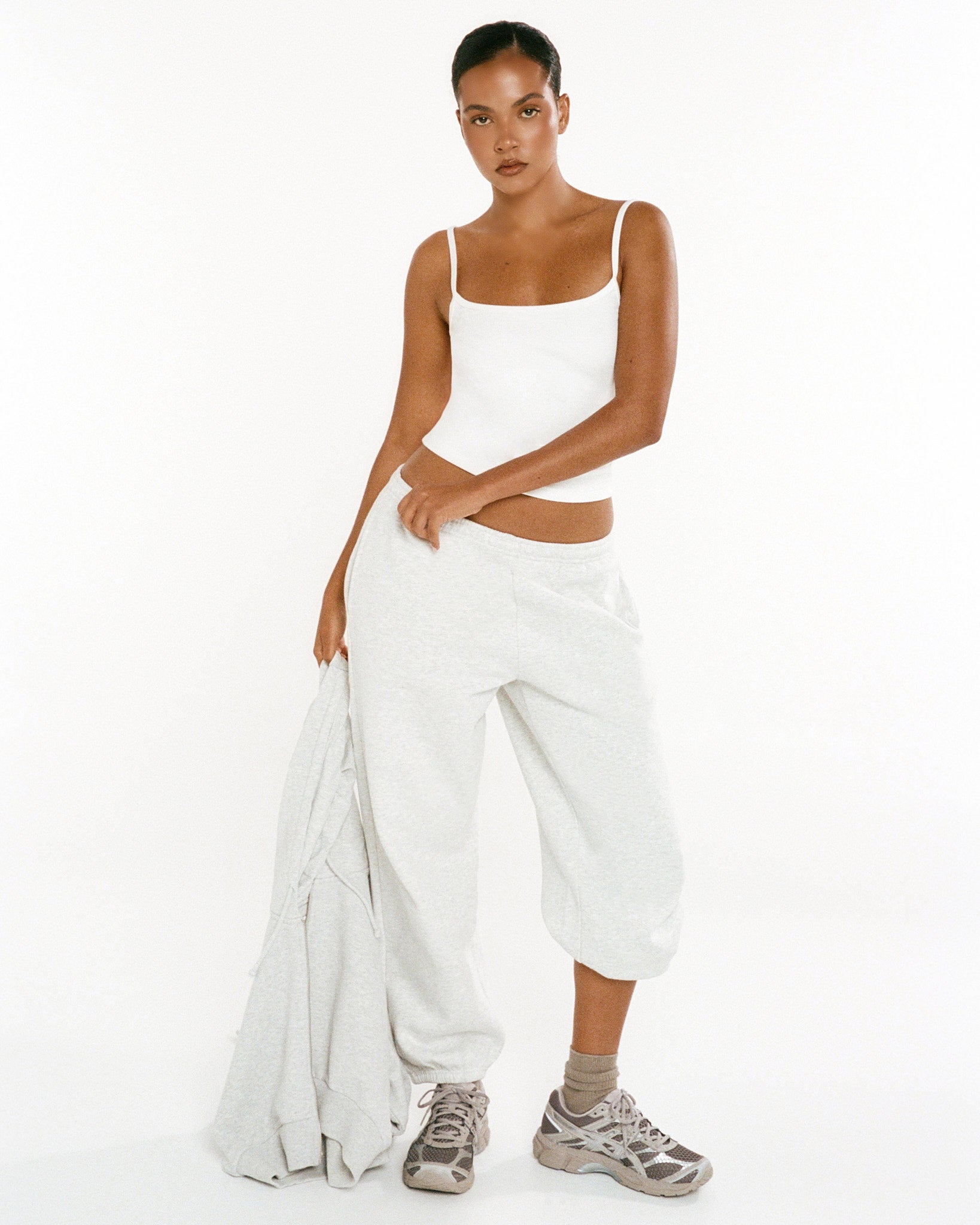 Fleece Oversized Cuff Sweatpants | Snow Marle